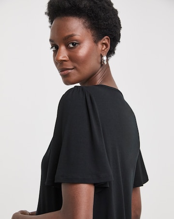 Black Angel Sleeve Top