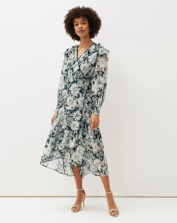 Phase Eight Indiana Chiffon Tiered Floral Dress