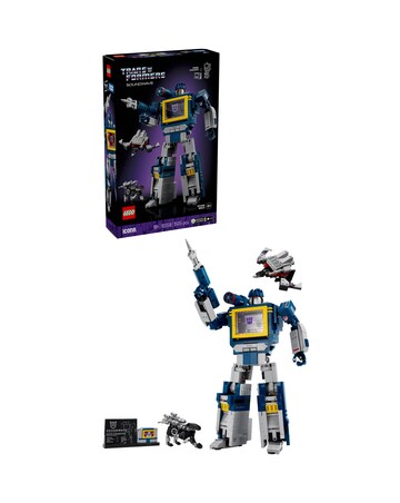 LEGO Icons Transformers: Soundwave Model Kit, Home and Office Decor Set
