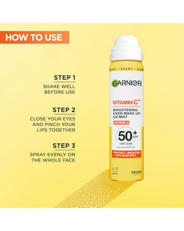 Garnier Vitamin C Brightening Over Make-Up UV Mist 75ML