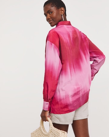 Co-Ord Ombre Print Shirt