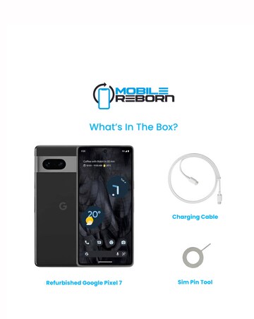 Refurbished Google Pixel 7 128GB - Obsidian (Pristine Condition)
