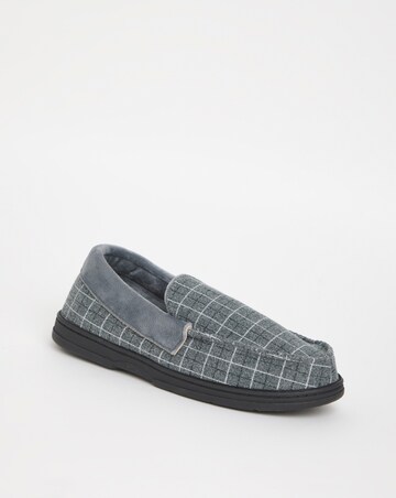 Close Back Fur Lined Slipper Wide