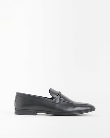 Leather Formal Snaffle Bar Loafer Wide