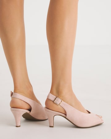 Scarlett Peep Toe Shoe Extra Wide EEE Fit