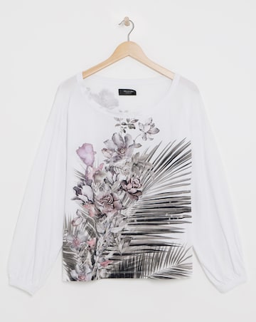Religion Comet Long Sleeve Floral Top