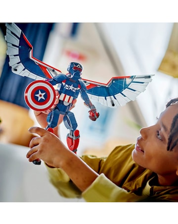 LEGO Marvel New Captain America Construction Figure Buildable Toy 76296