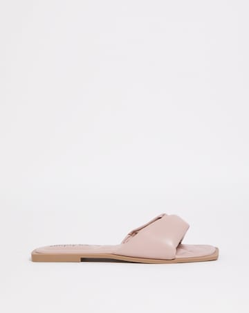 Nori Soft Padded Flat Mule Sandals Wide Fit Simply Comfort