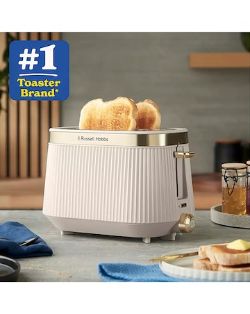 Russell Hobbs Bronte Kettle & 4 Slice Toaster Stone