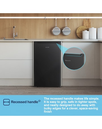 Fridgemaster MUZ4860EB Under Counter Freezer - Black E Rated