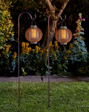 2 Forli Flaming Lanterns