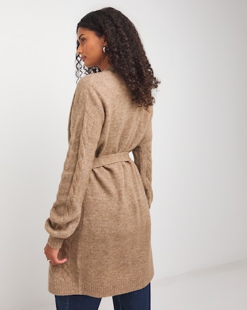 Belted Cable Cardigan