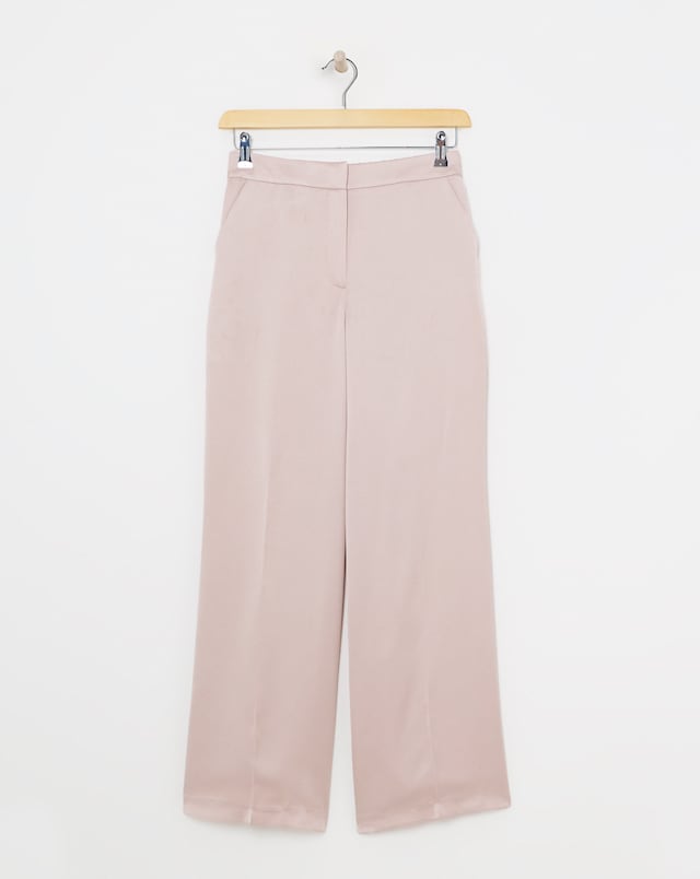 Satin Wide Leg Trousers