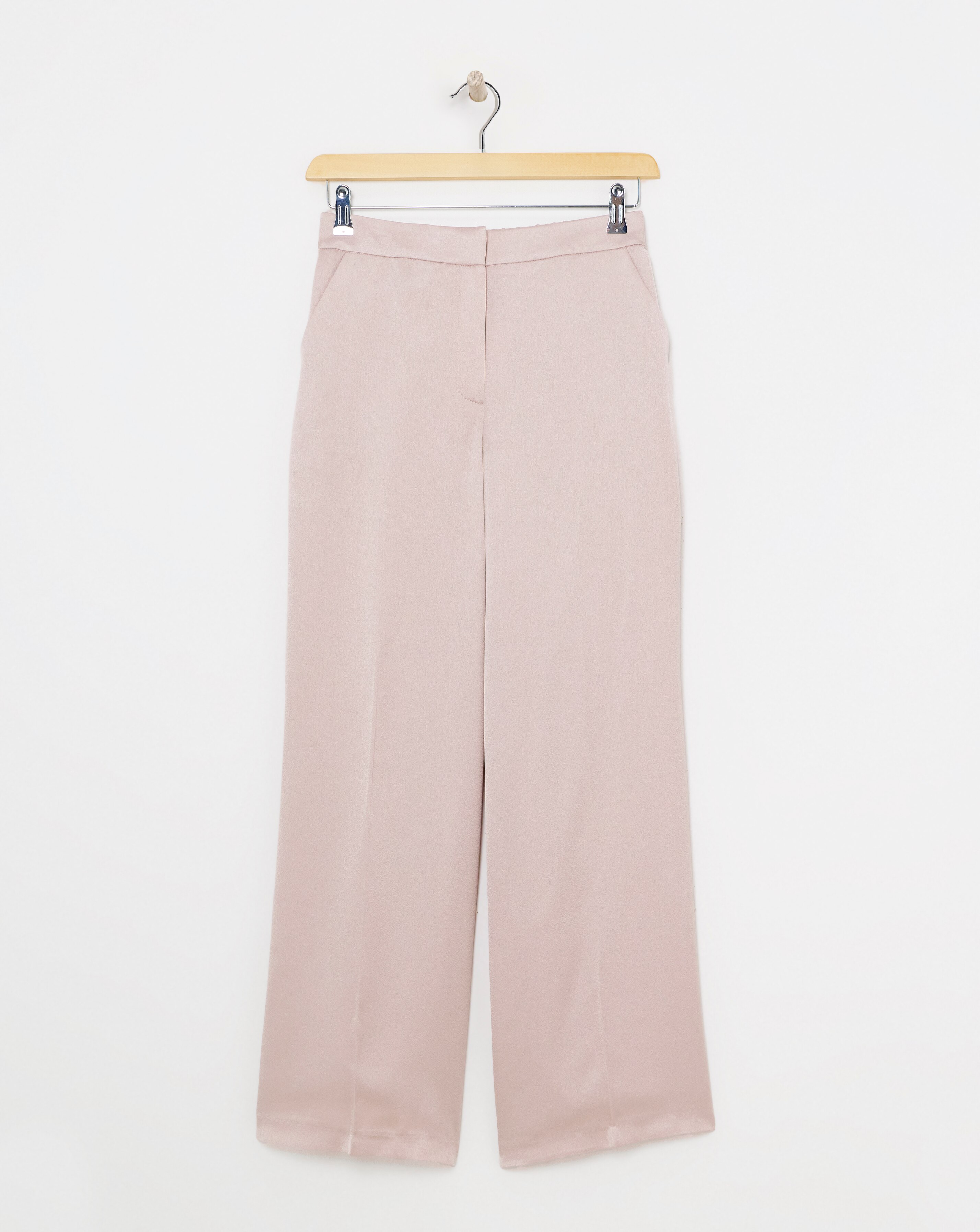 Satin Wide Leg Trousers