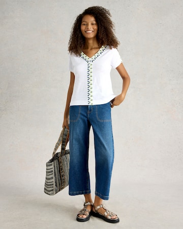 White Stuff Neva Embroidered Top