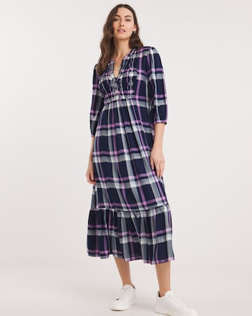 Julipa Check Smocked Dress