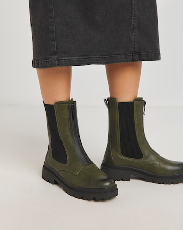 Heavenly Feet Aldina Zip Up Boot Wide E Fit