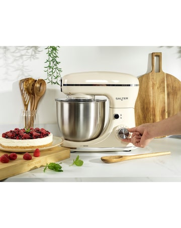 Salter Retro Stand Mixer Cream