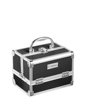 LaRoc Small Aluminium Makeup Case - Black