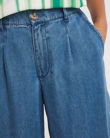 Mid Blue LyocellSoft Wide Leg Jeans