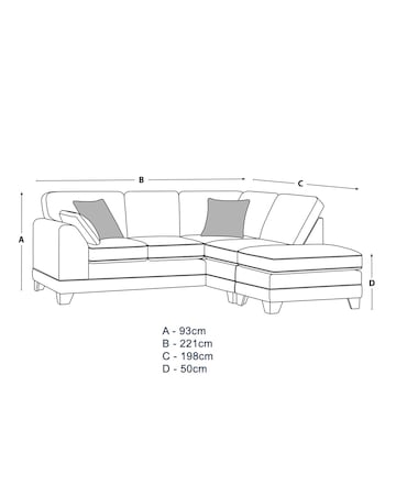 Hilliard Fabric Right Hand Corner Sofa