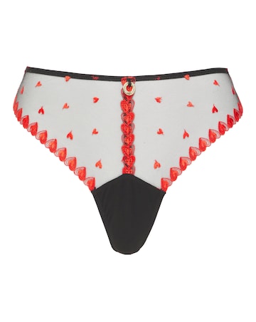 Simply Be Hearts Embroidery Midi Thong