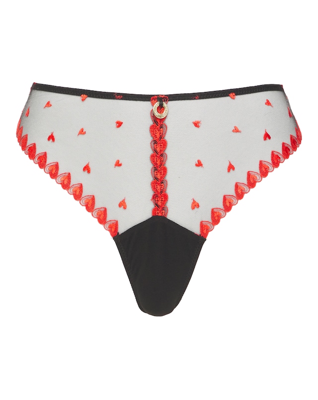 Simply Be Hearts Embroidery Midi Thong