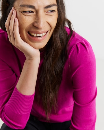 Pink Crew Neck Jumper