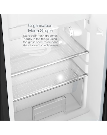 Swan SR11035BNE Retro Under Counter Fridge 90L - Black