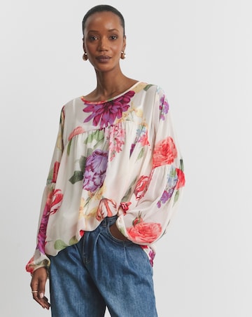 Joanna Hope Romantic Chiffon Blouse