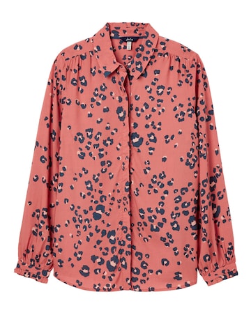 Joules Leopard Print Concealed Placket Shirt