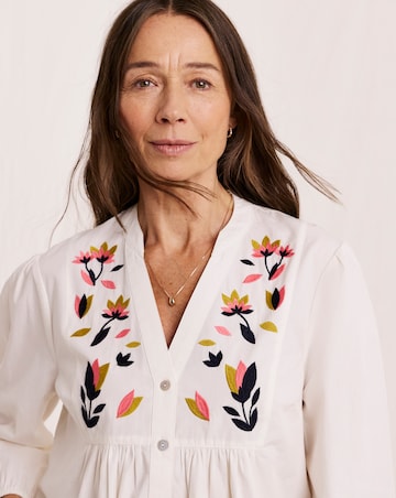 Julipa Embroidered Cotton Blouse