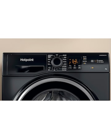 Hotpoint NSWM864CBSUKN, 8kg, 1600rpm Washing Machine - Black + install