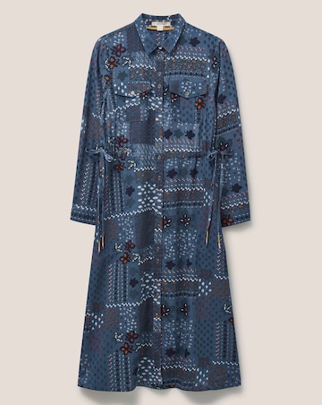 White Stuff Nora Patchwork Print Shirt Dress