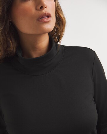 Super Soft Brushed Thermal Roll Neck Top