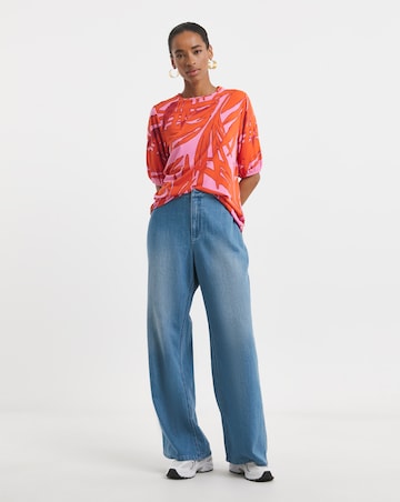 Crew Neck Puff Sleeve Top