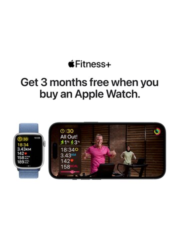 Apple Watch Series 9 GPS 45mm Pink Aluminium Case, Light Pink Sport Band - S/M