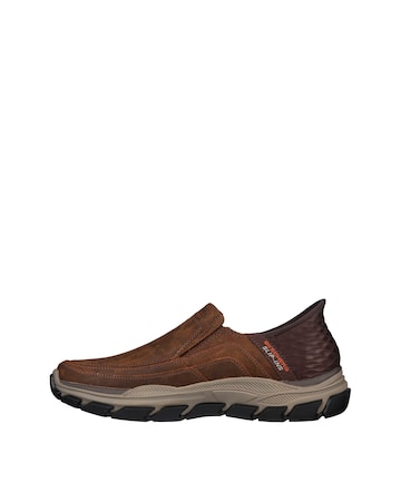 Skechers Slip-ins Respected Elign Wide Fit Shoe - Tan