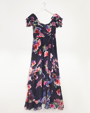 Joanna Hope Printed Layered Maxi Dress