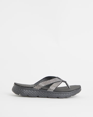 Cushion Walk Crystal Toe Post Sandals EEE Fit