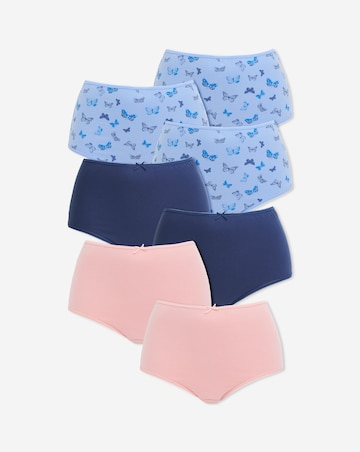 Pretty Secrets 7 Pack Cotton Full Brief Knickers