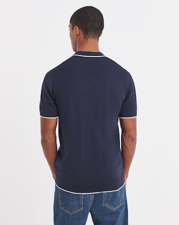 Tipped Knitted Short Sleeve Polo