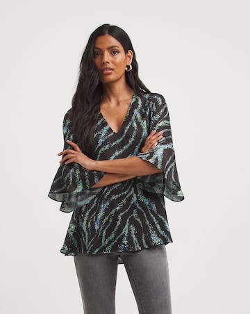 Joanna Hope Tie Neck Blouse