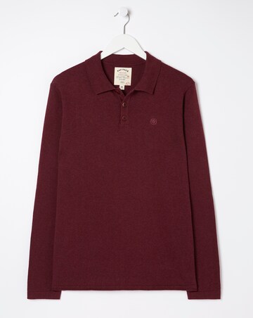 FatFace Long Sleeve Knit Polo