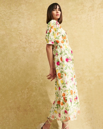 Nobody's Child Isla Fruit Print Midiaxi Dress