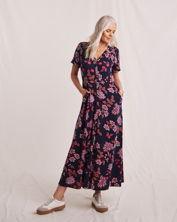 Julipa Button Through Jersey Midi Dress