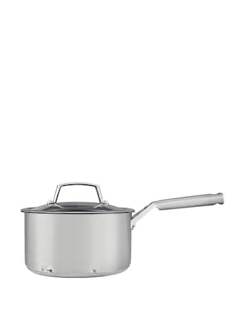Ninja Foodi ZEROSTICK Stainless Steel 20cm Saucepan with Lid