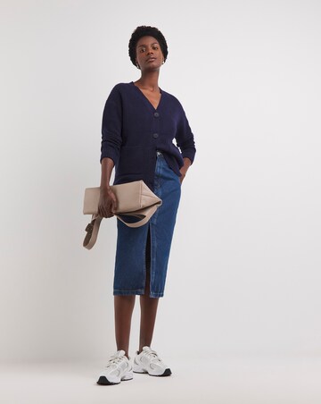 Button Ribbed Cardigan