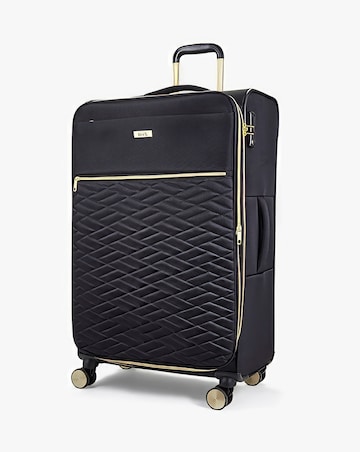 Rock Sloane Large Suitcase - Black