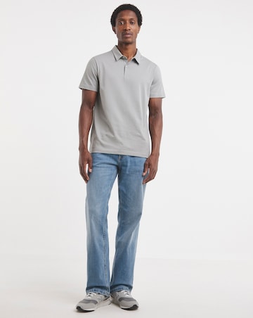 Jersey Polo Long Length-Grey